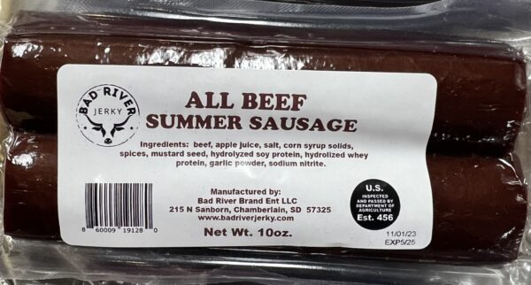 Bad River Beef Summer Sausages (Asst flavors)